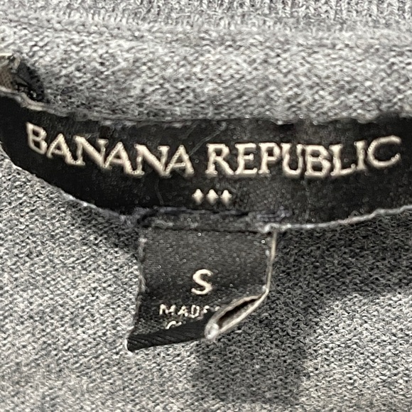 Banana Republic French Bulldog 100% Cotton Sweater Gray - Picture 6 of 6